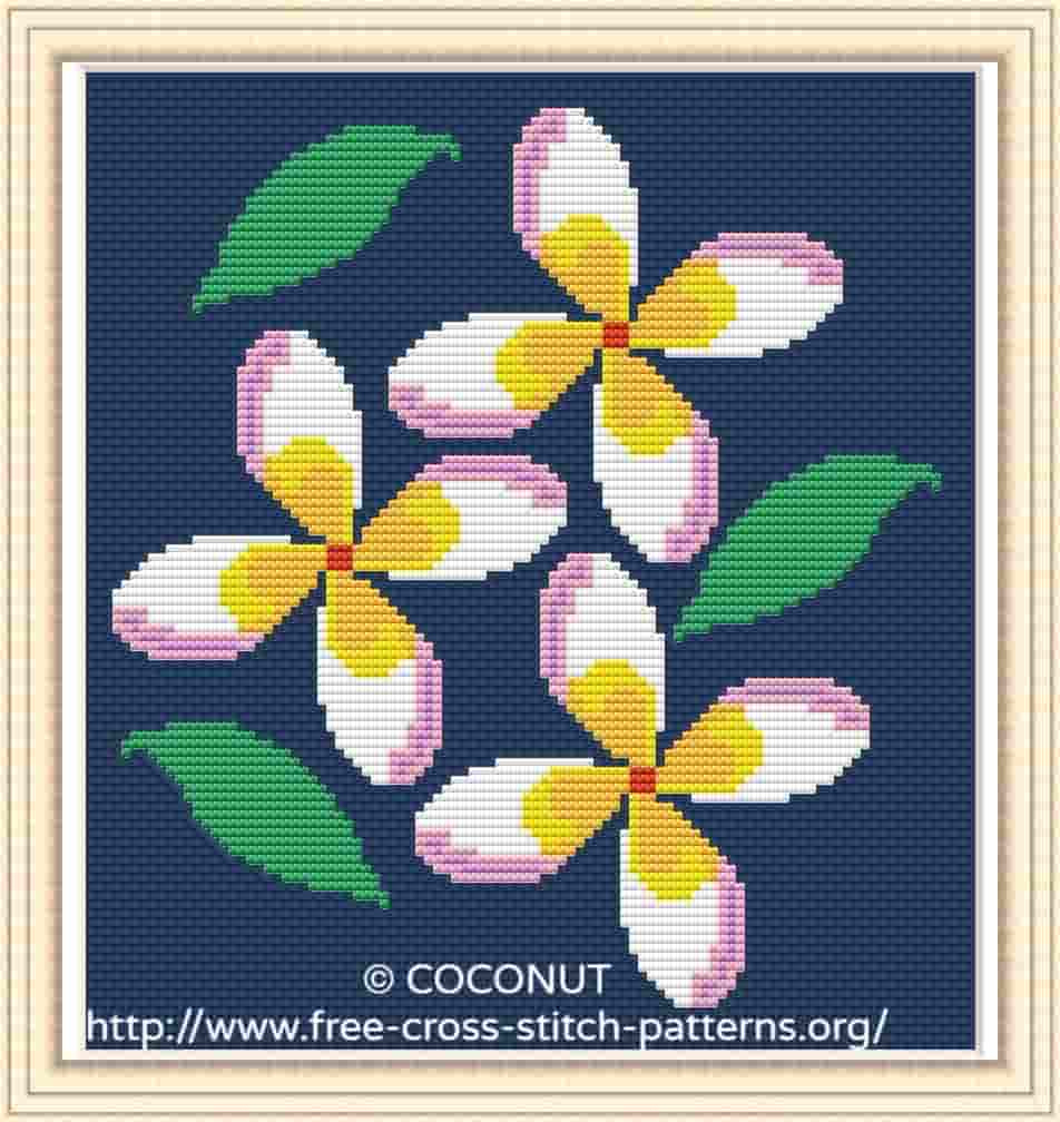 Flower (13) , Free And Easy Printable Cross Stitch Pattern within Cross Stitch Patterns Free Printable Flowers
