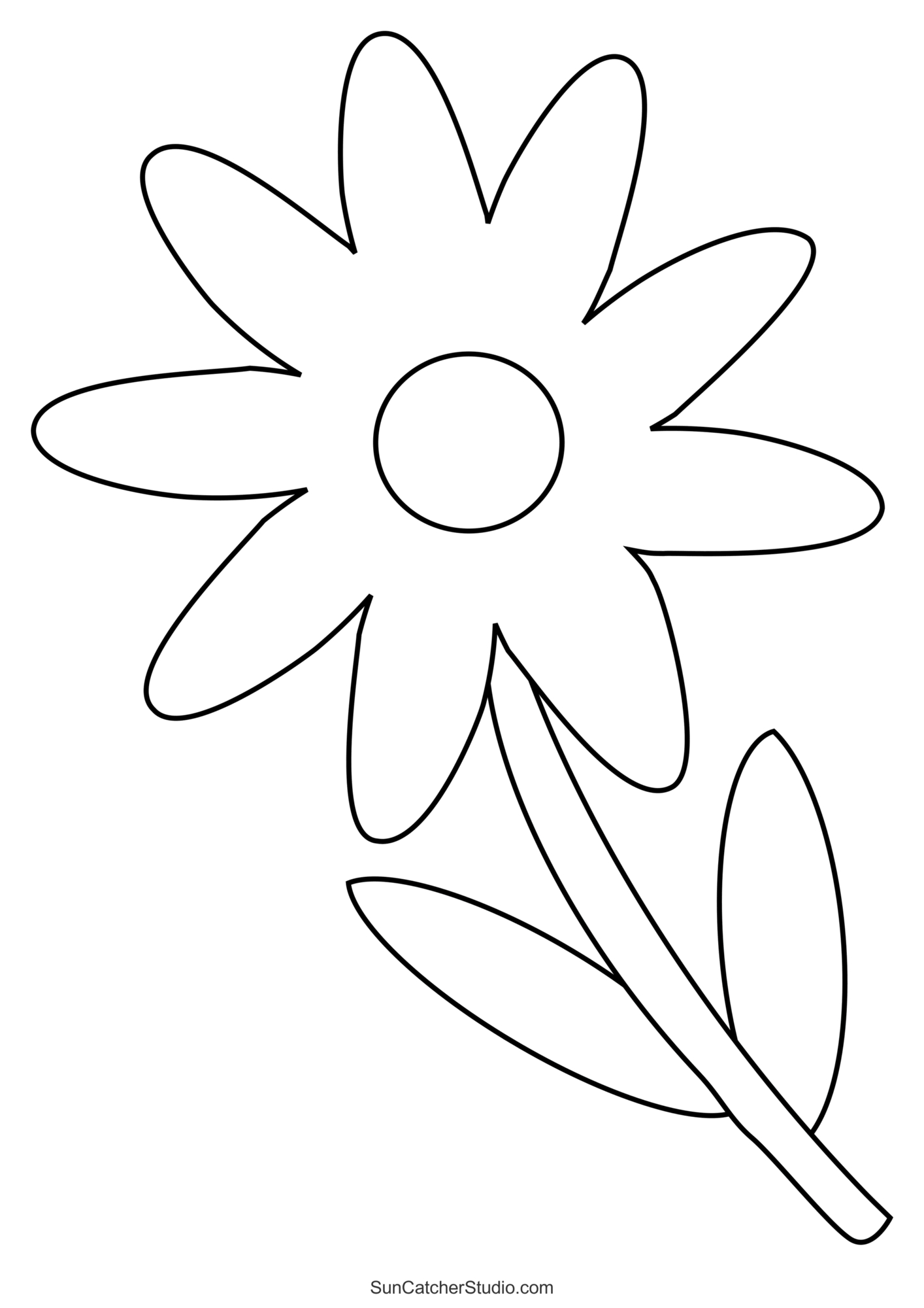 Flower Templates, Patterns, Svg Files (Printable Stencils) – Free regarding Free Flower Drawing Templates