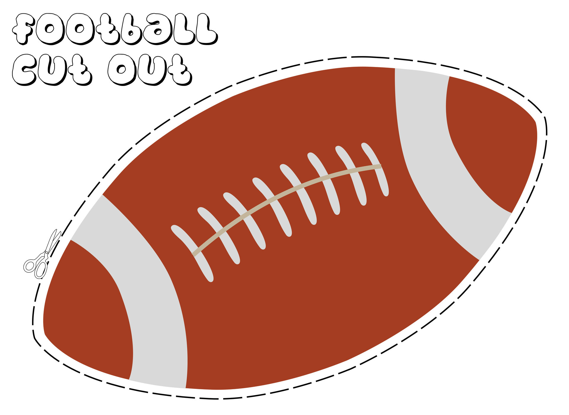 Football Printables within Free Printable Football Cutouts
