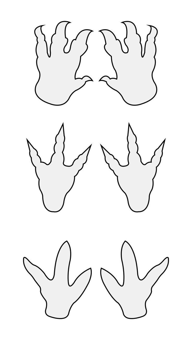 Footprint Cut Out - 10 Free Pdf Printables | Printablee In 2025 in Printable Dinasaur Foot Stencils