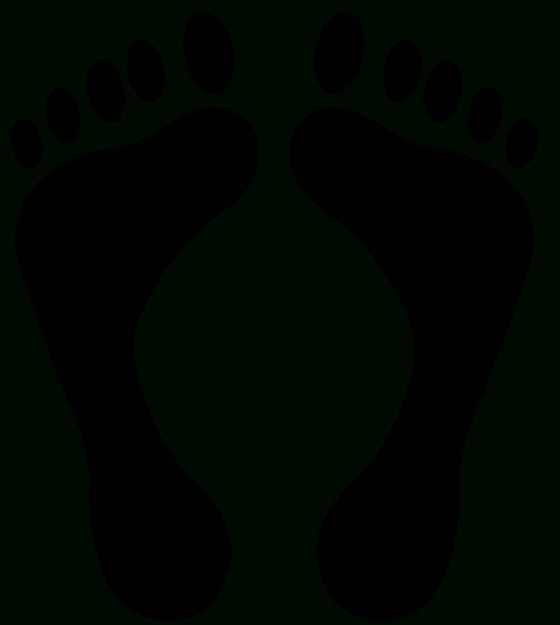 Footprints - Free Vector Silhouettes On Creazilla for Footprints Printable Free