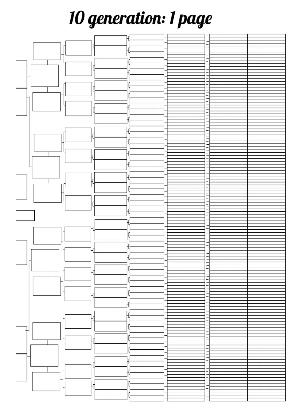 Free 10 Generation Family Tree Template For Google Docs inside 10 Generation Family Tree Template Free