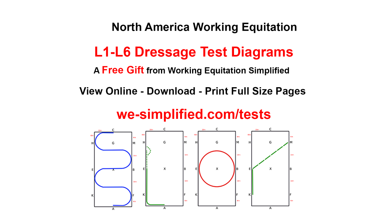 Free 2023 We Dressage Test Diagrams - North America with Free Printable Dressage Tests
