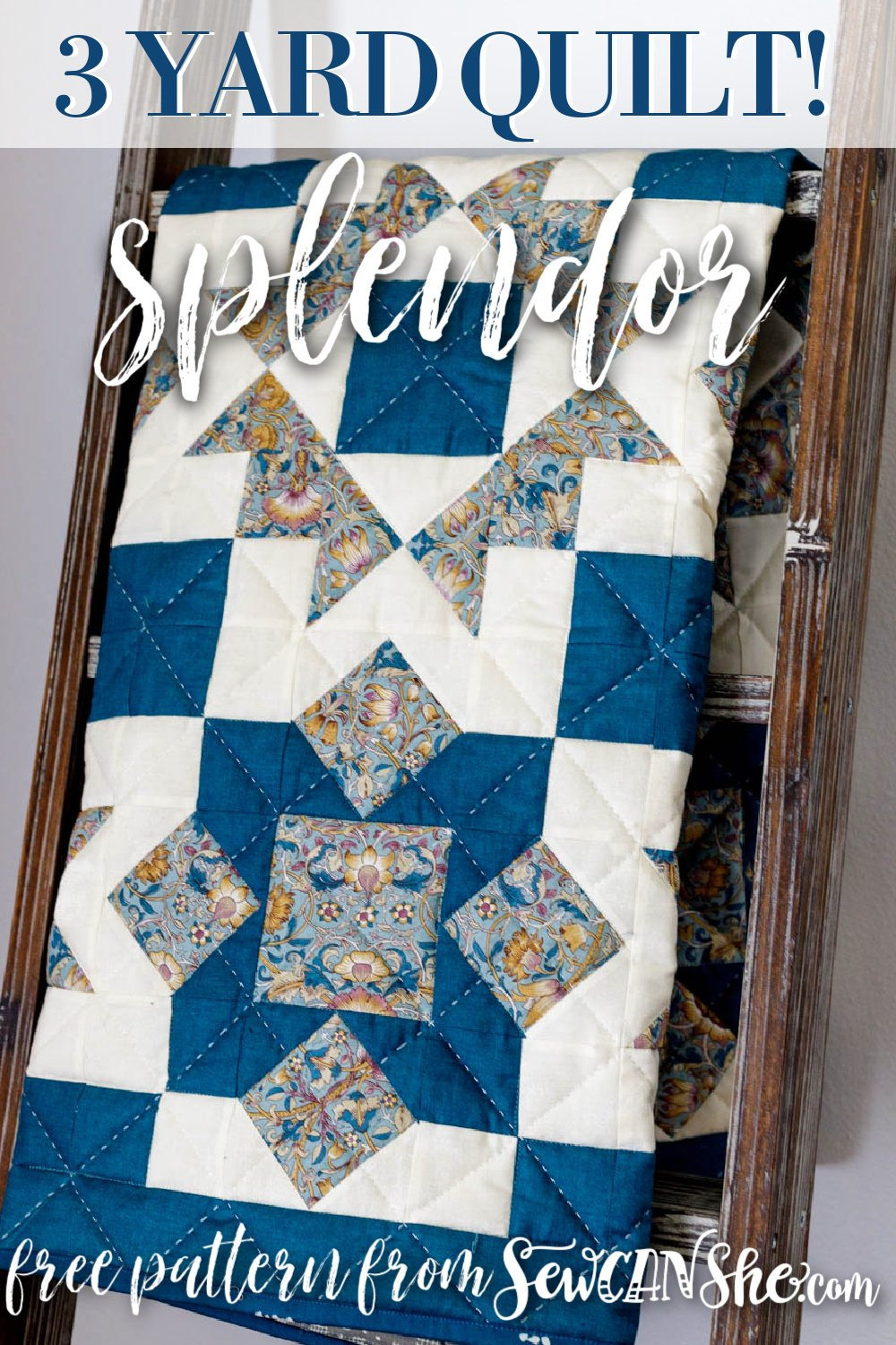 Free 3 Yard Quilt Pattern: Splendor within Free Printable 3 Yard Quilt Patterns