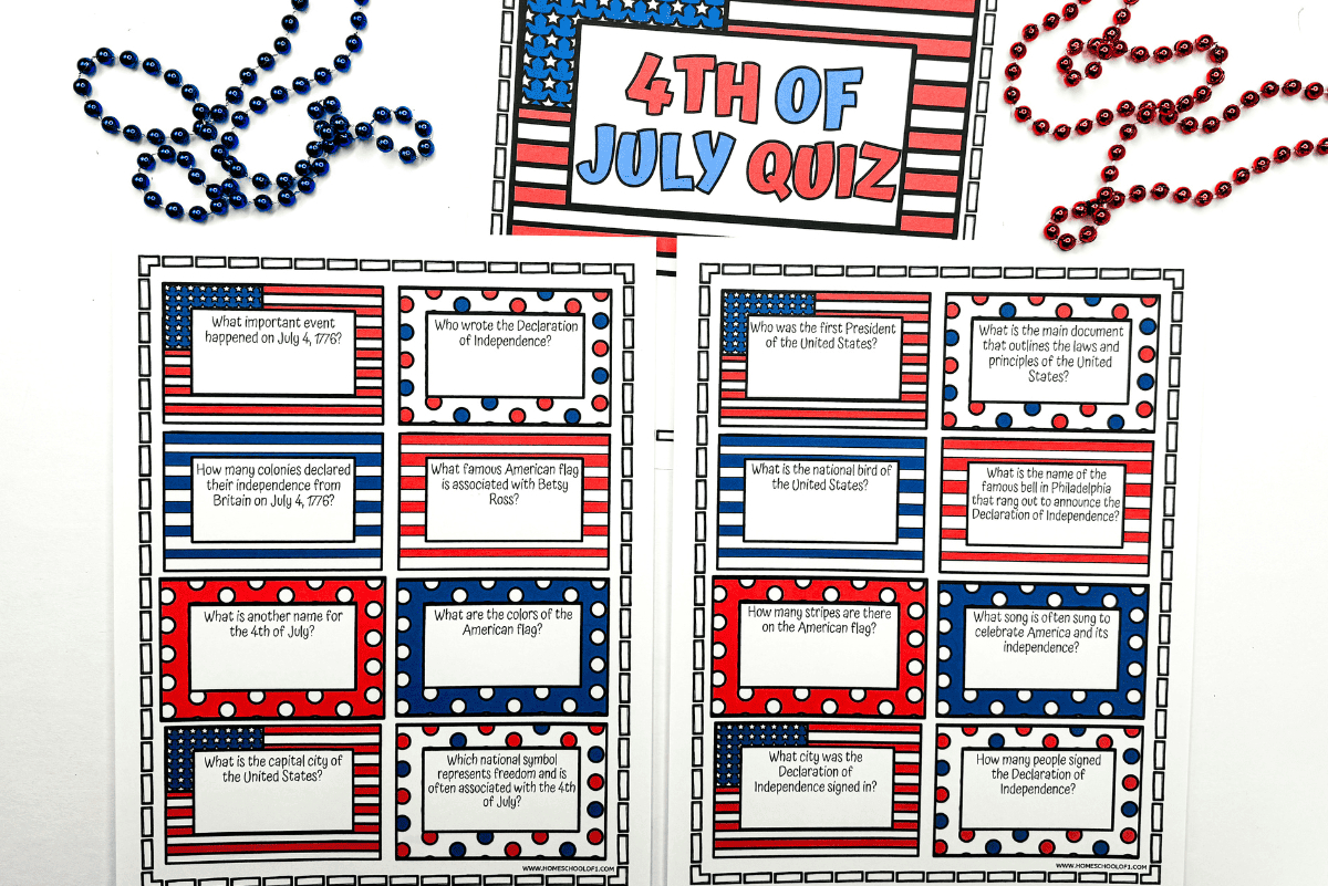 Free 4Th Of July Trivia Printable For Kids (With Answers) intended for Free Printable Fourth Of July Trivia