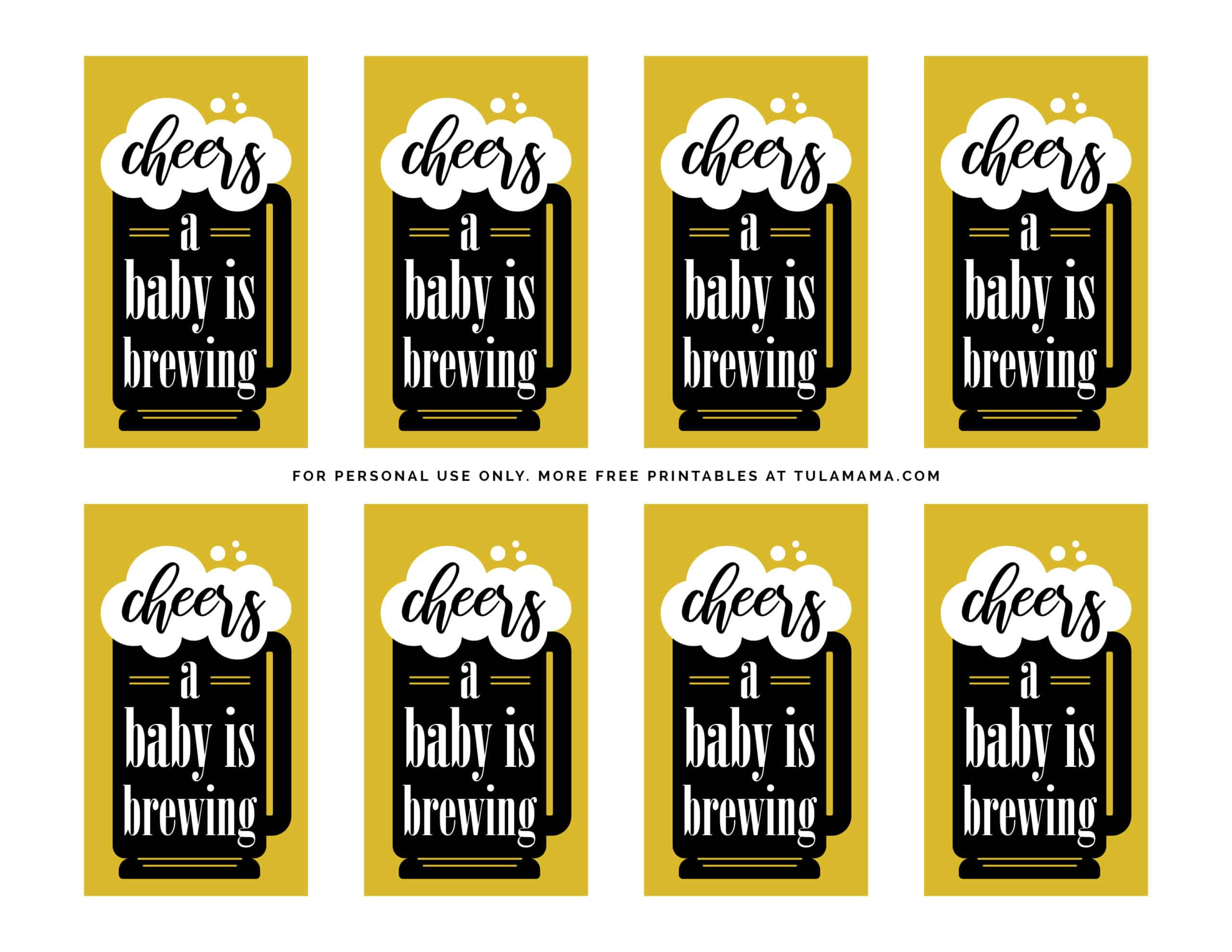 Free &amp;quot;A Baby Is Brewing&amp;quot; Baby Shower Printables - Tulamama in A Baby Is Brewing Free Template