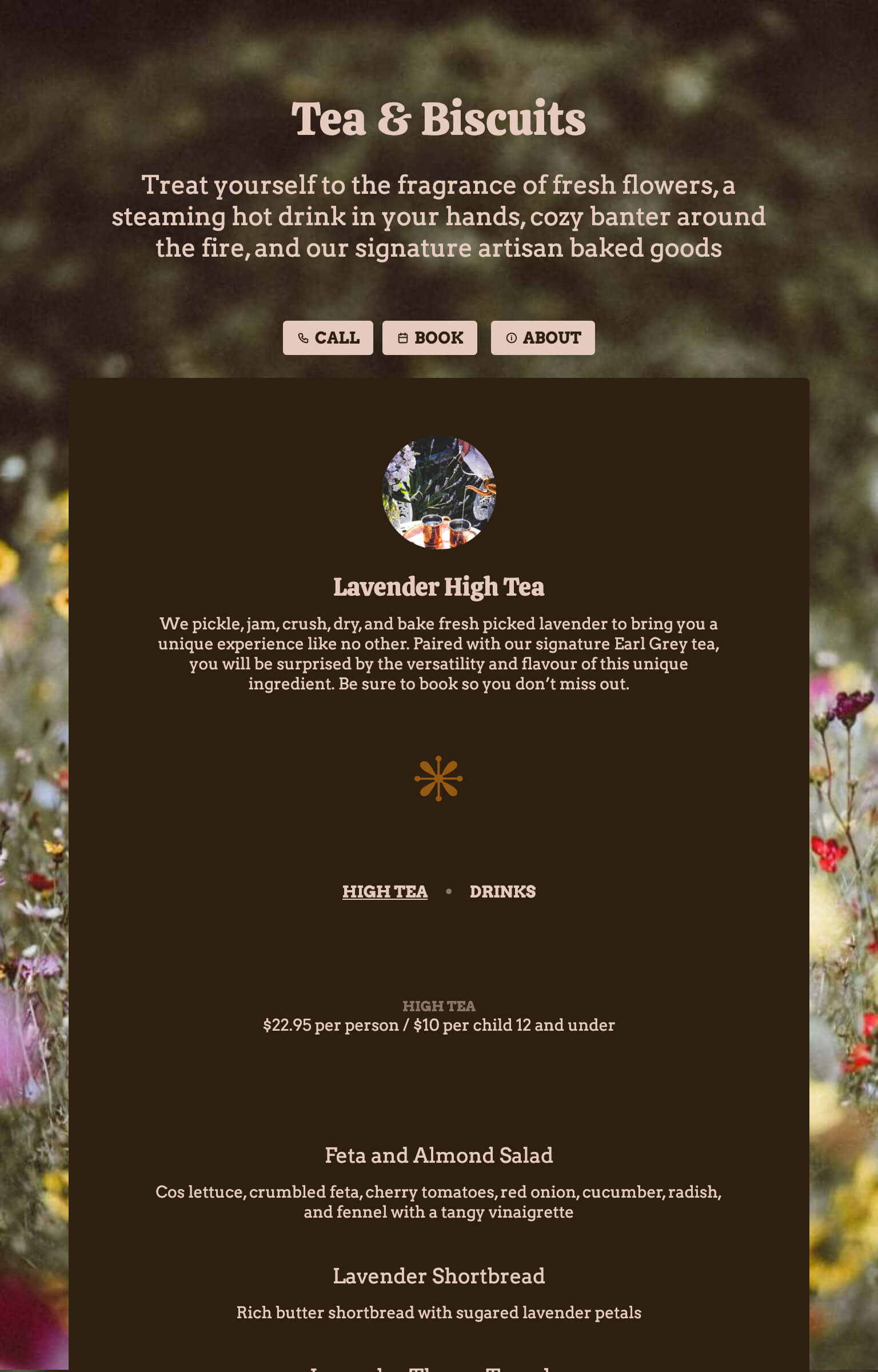 Free Afternoon Tea Menu Template | Menuzen regarding Free Afternoon Tea Menu Template