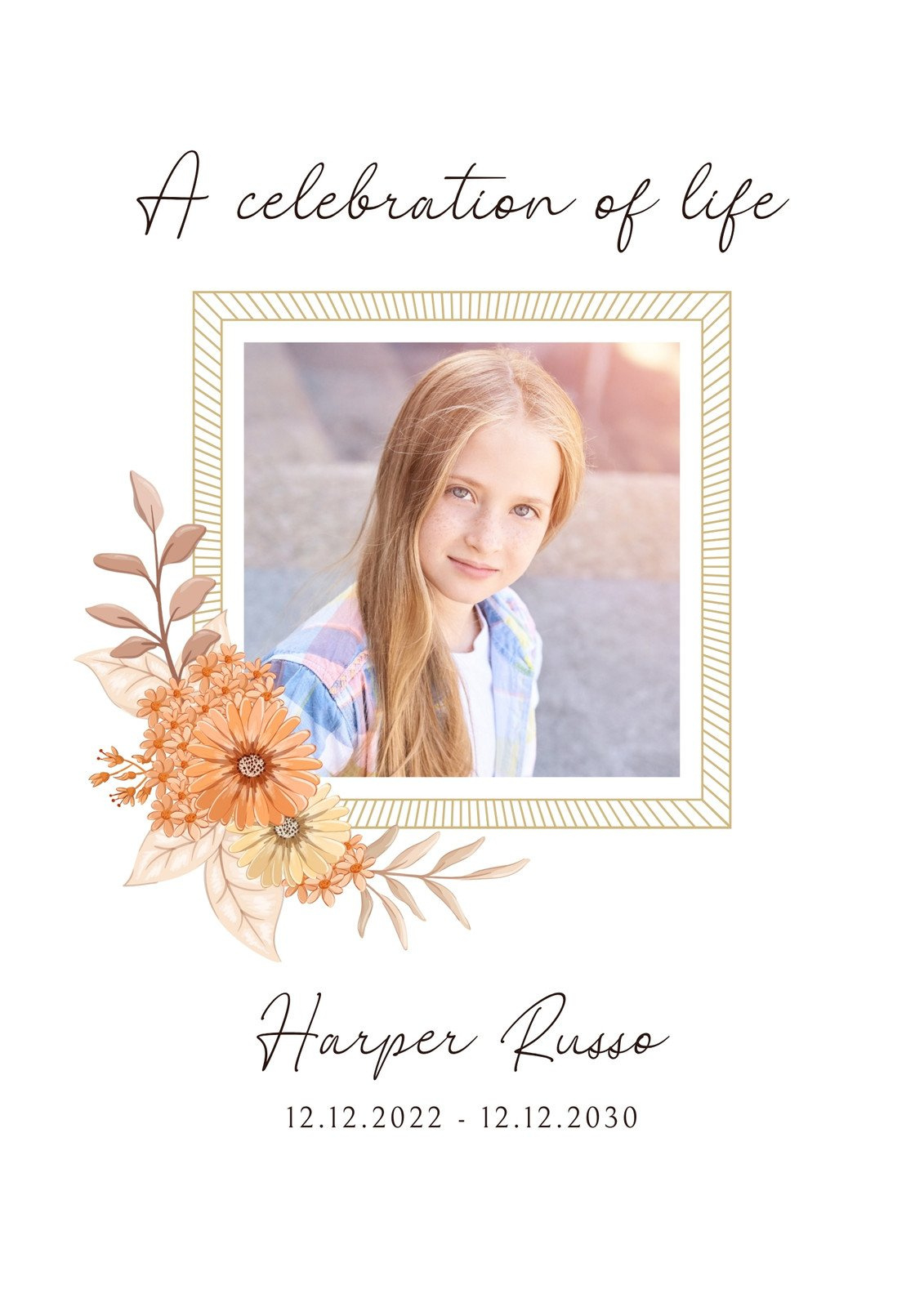 Free And Customizable Celebration Of Life Templates | Canva for Celebration Of Life Flyer Templates Free