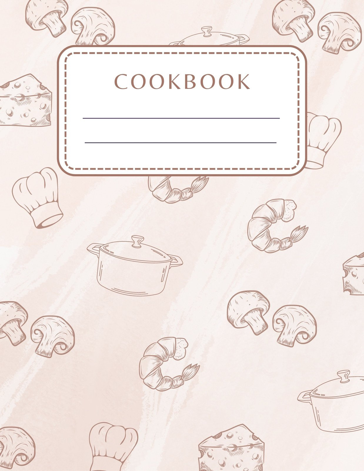 Free And Customizable Cookbook Templates for Cookbook Covers Printable Free