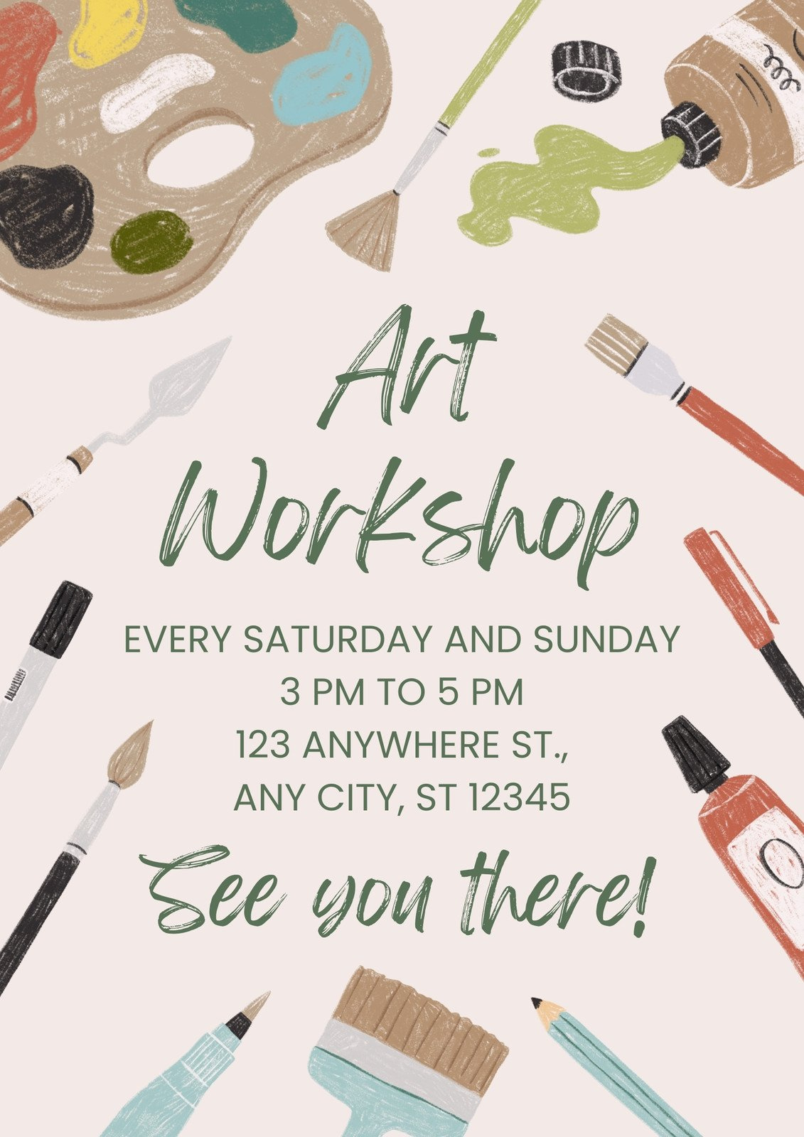 Free And Customizable Painting Templates regarding Free Art Templates