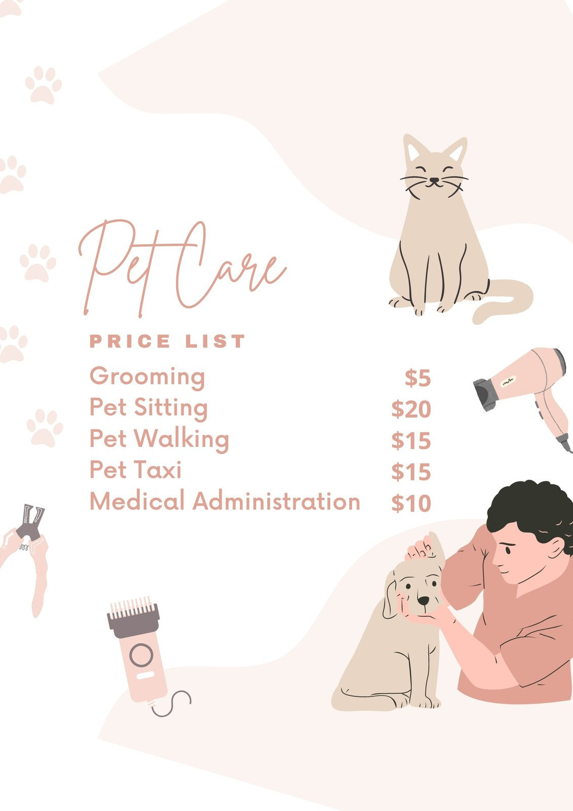 Free And Customizable Pet Sitting Templates with regard to Free Pet Sitting Templates
