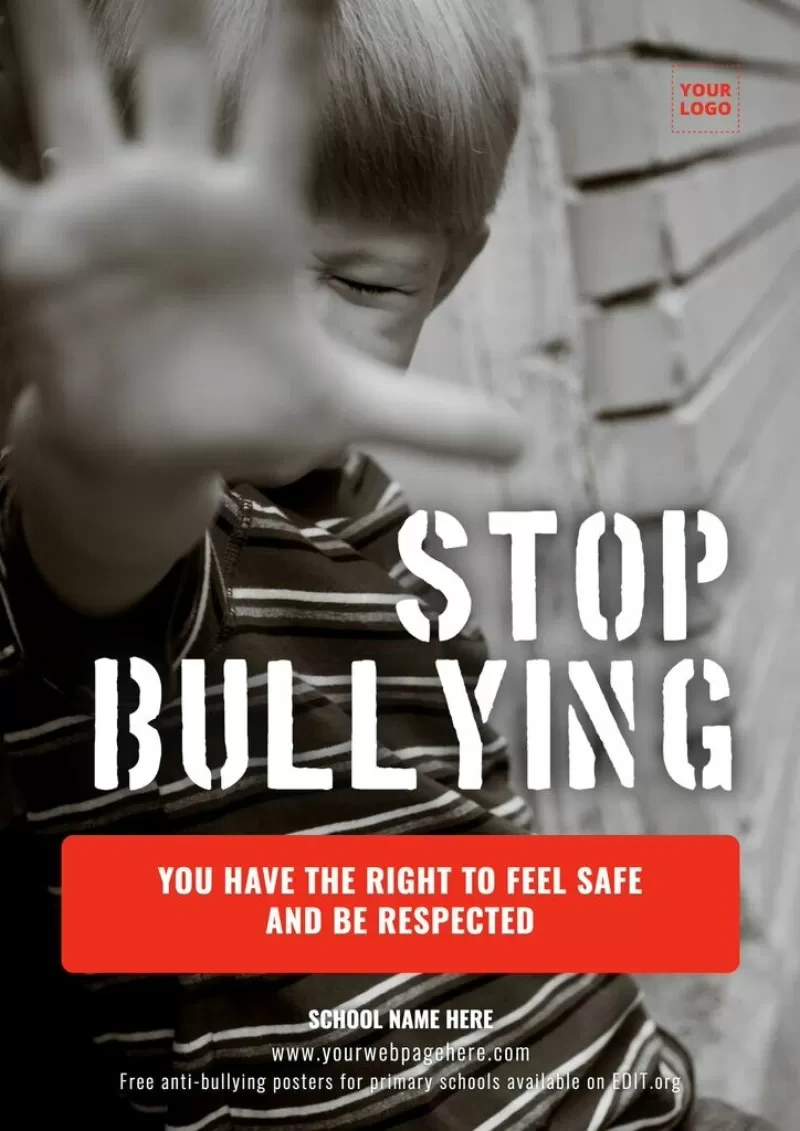 Free Anti-Bullying Posters For Schools for Free Printable Bullying Posters