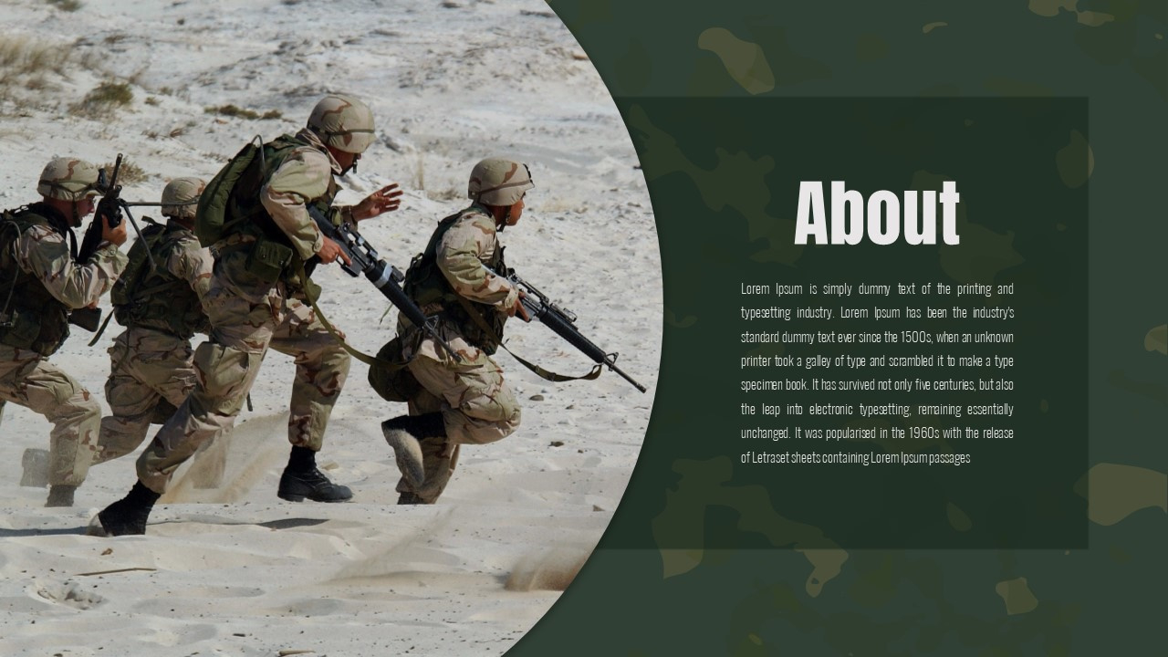 Free Army Powerpoint Template And Google Slides regarding US Army Templates Free