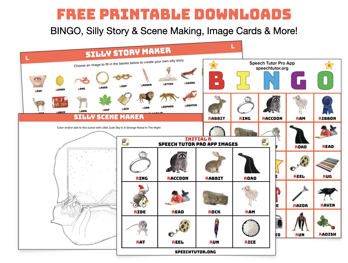 Free Articulation Printable Images &amp;amp; Worksheets — Speech Tutor in Free Articulation Printables
