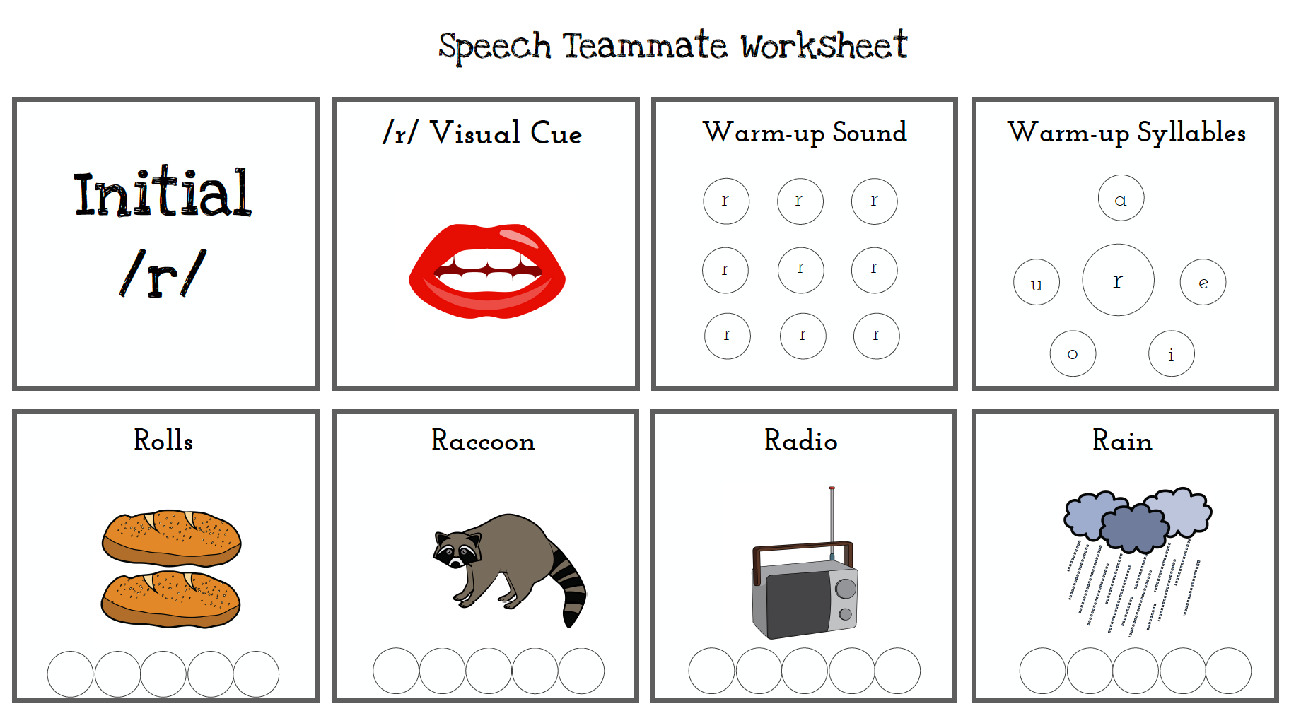 Free Articulation Worksheets - Worksheets Library within Free Articulation Printables