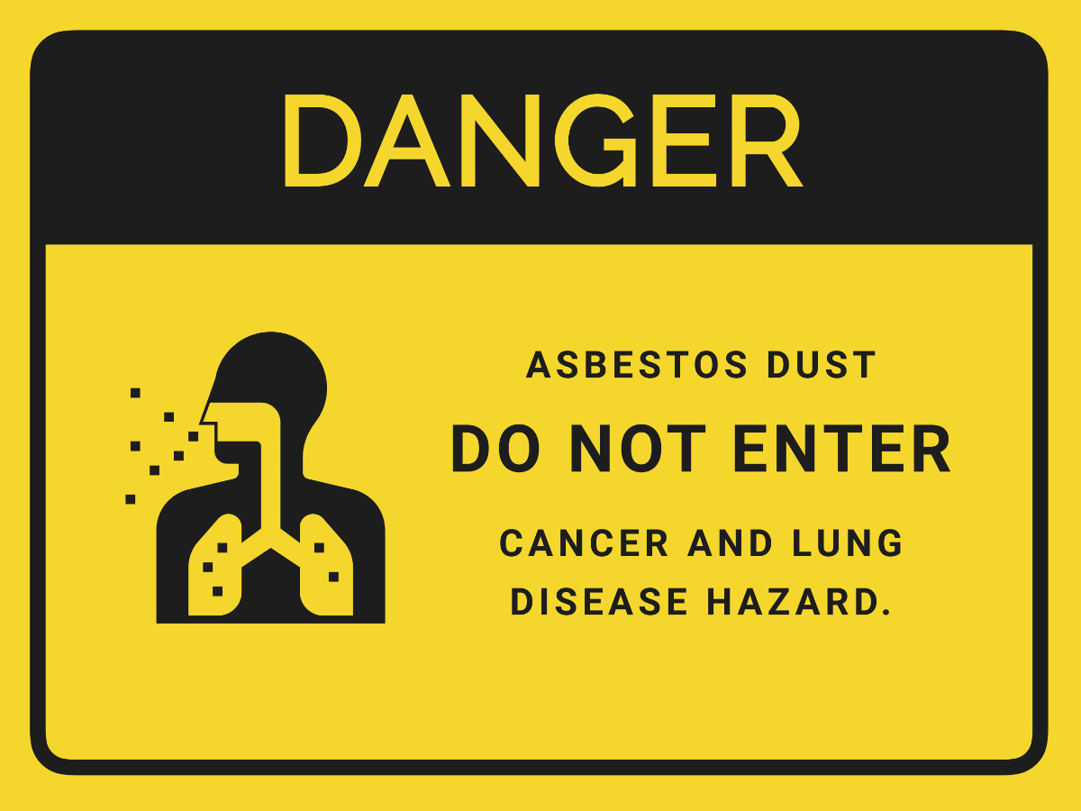Free Asbestos Dust - Do Not Enter Sign Template To Edit Online regarding Free Printable Asbestos Warning Signs