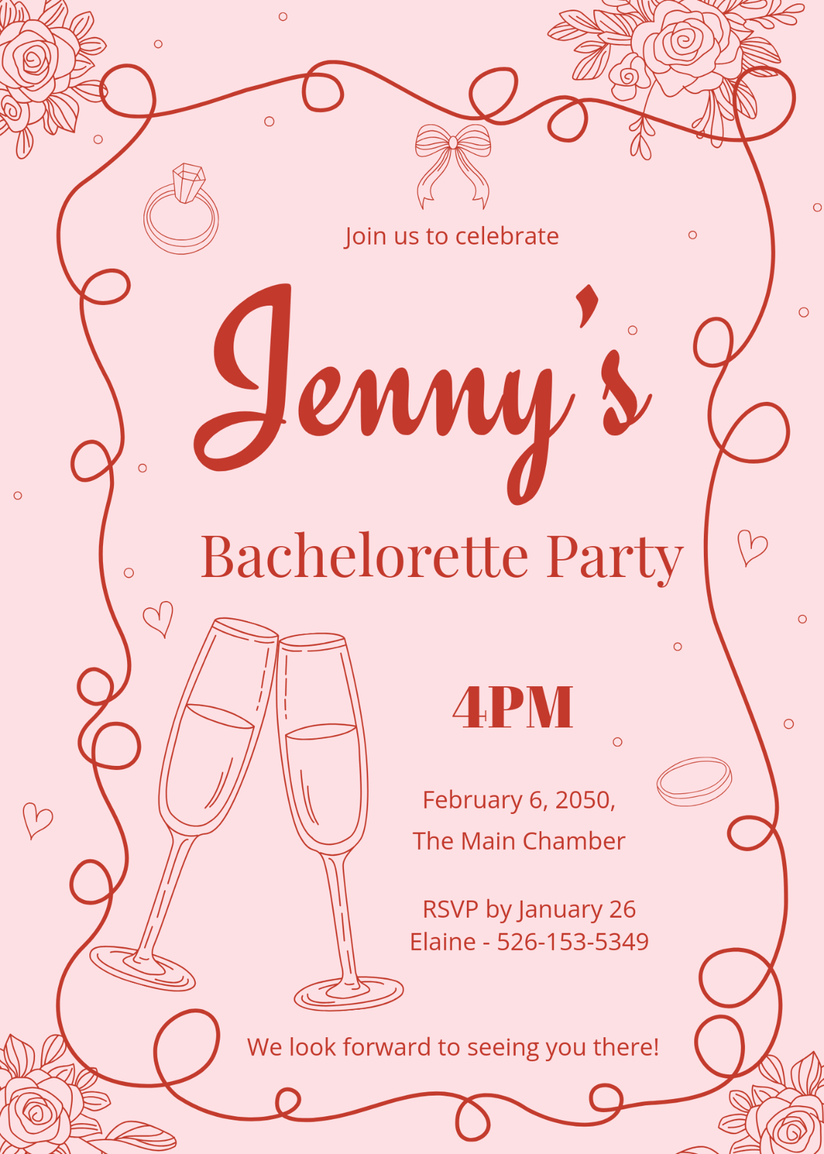 Free Bachelorette Invitation Templates, Editable And Printable with regard to Free Hen Party Templates