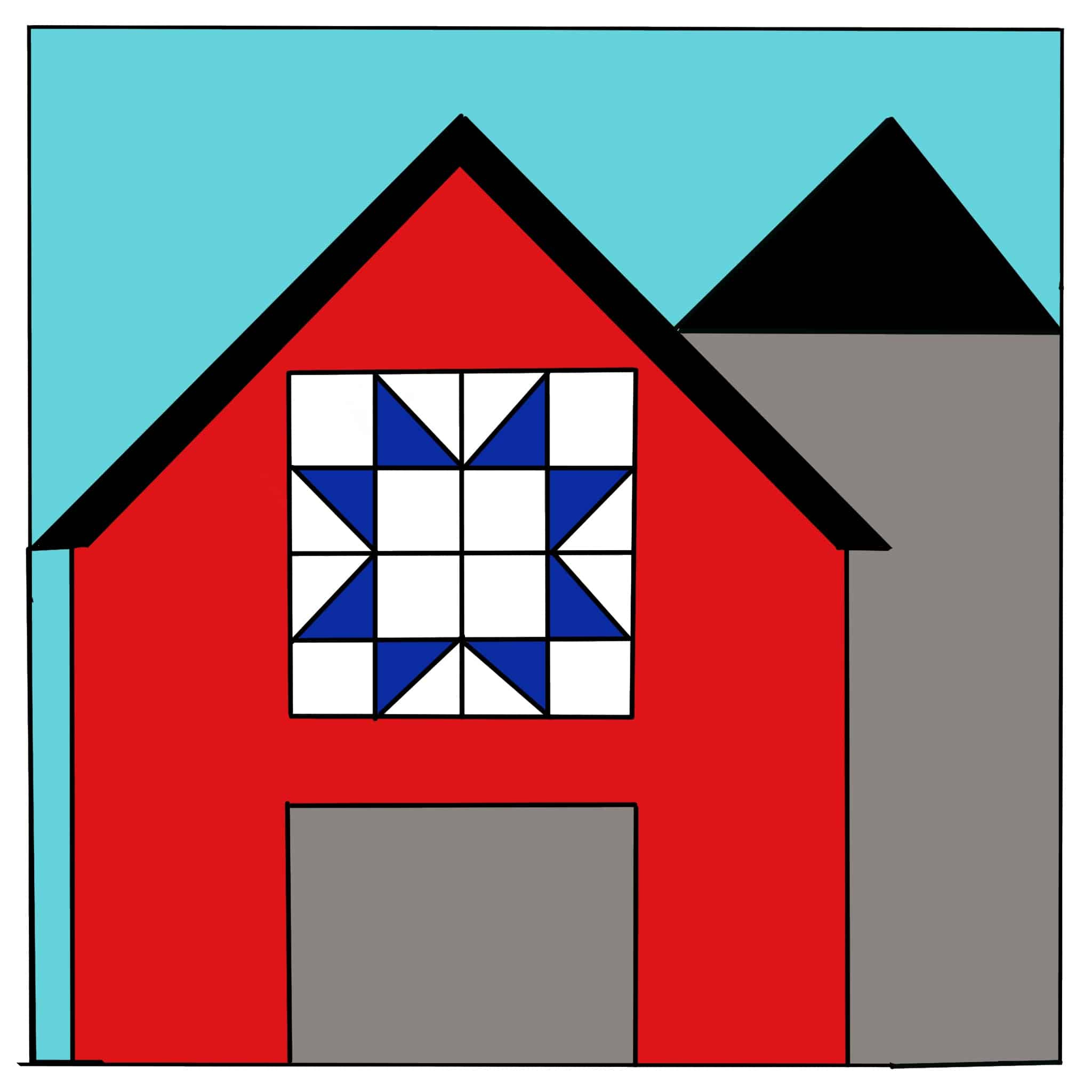 Free Barn Quilt Block Pattern - Always Expect Moore with Free Printable Barn Quilt Patterns to Download