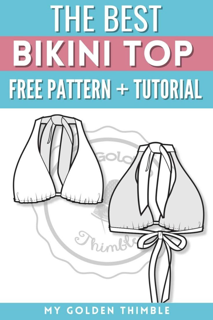 Free Bikini Top Sewing Pattern: 1 Pattern=12 Styles in Free Printable Bikini Patterns