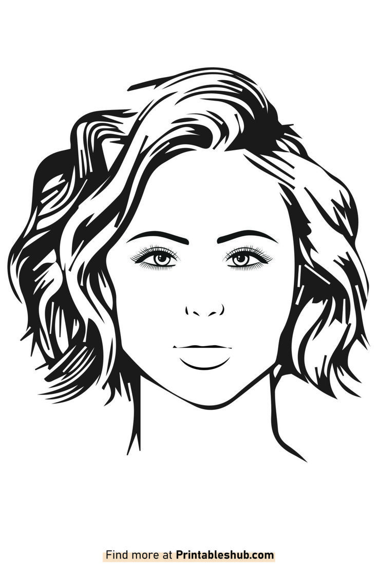 Free Blank Human Face Template Pdf (Especially For Makeup Artists) regarding Free Face Template