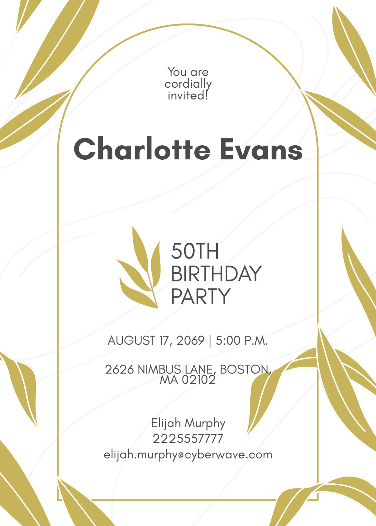 Free Border 50Th Birthday Invitation Template To Edit Online intended for Free Printable 50th Birthday Borders