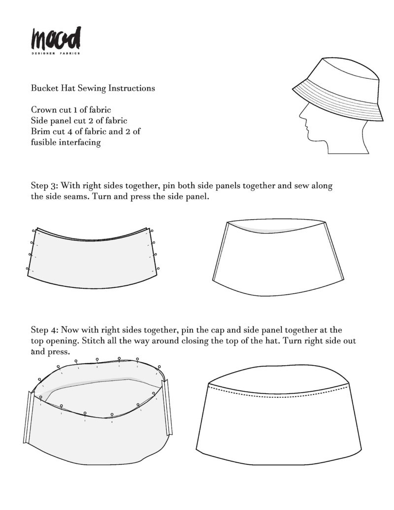Free Bucket Hat Sewing Pattern In 8 Sizes | Mood Sewciety intended for Free Printable Safari Hat Pattern
