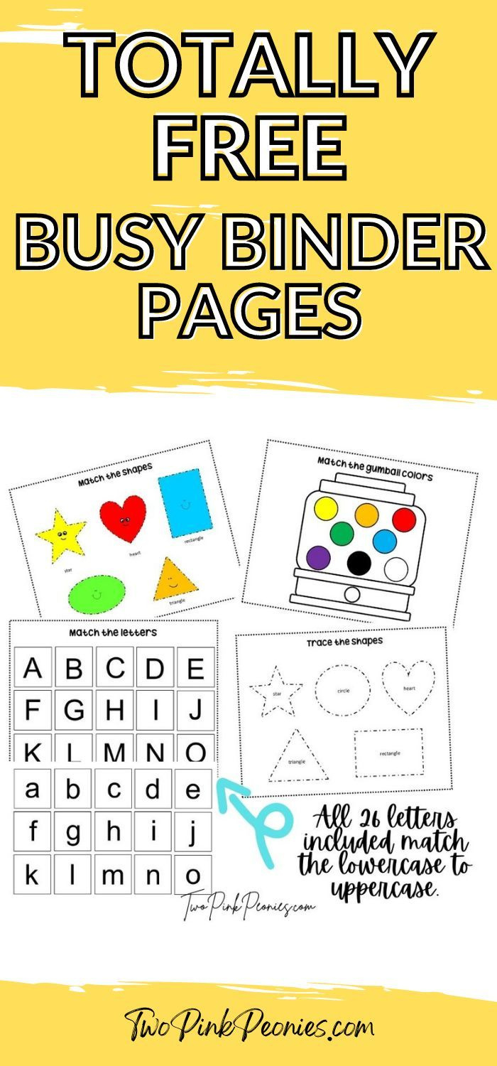 Free Busy Binder Pages intended for Free Learning Binder Printables