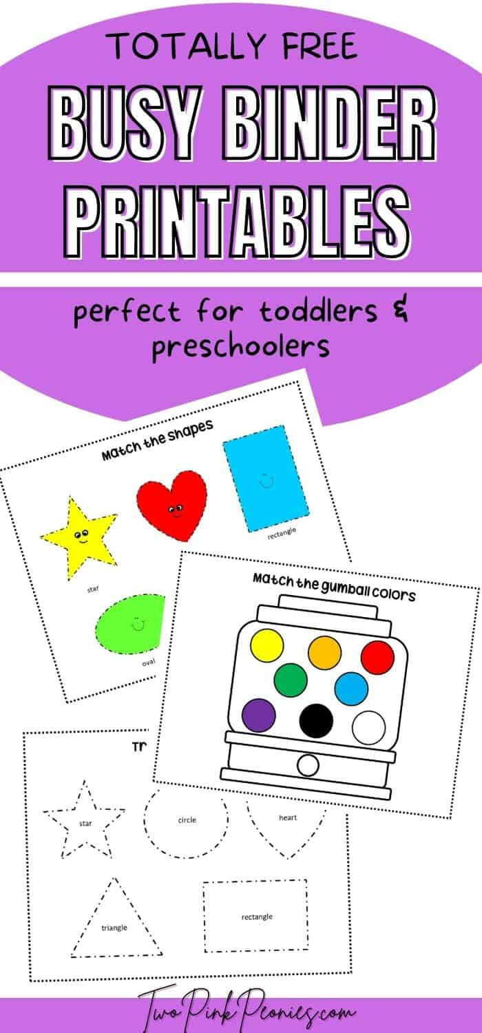 Free Busy Binder Printables {Instant Download} within Free Learning Binder Printables