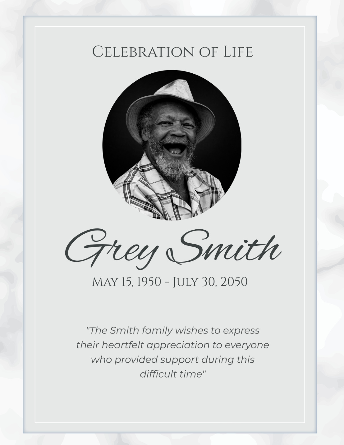 Free Celebration Of Life Programs Template To Edit Online with regard to Free Printable Celebration of Life Program Template