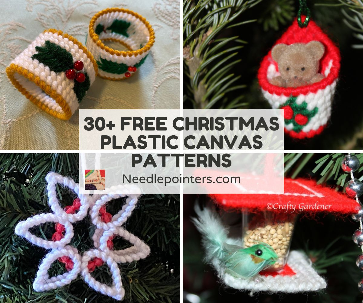 Free Christmas Plastic Canvas Patterns | Needlepointers in Free Plastic Canvas Patterns Christmas Printable