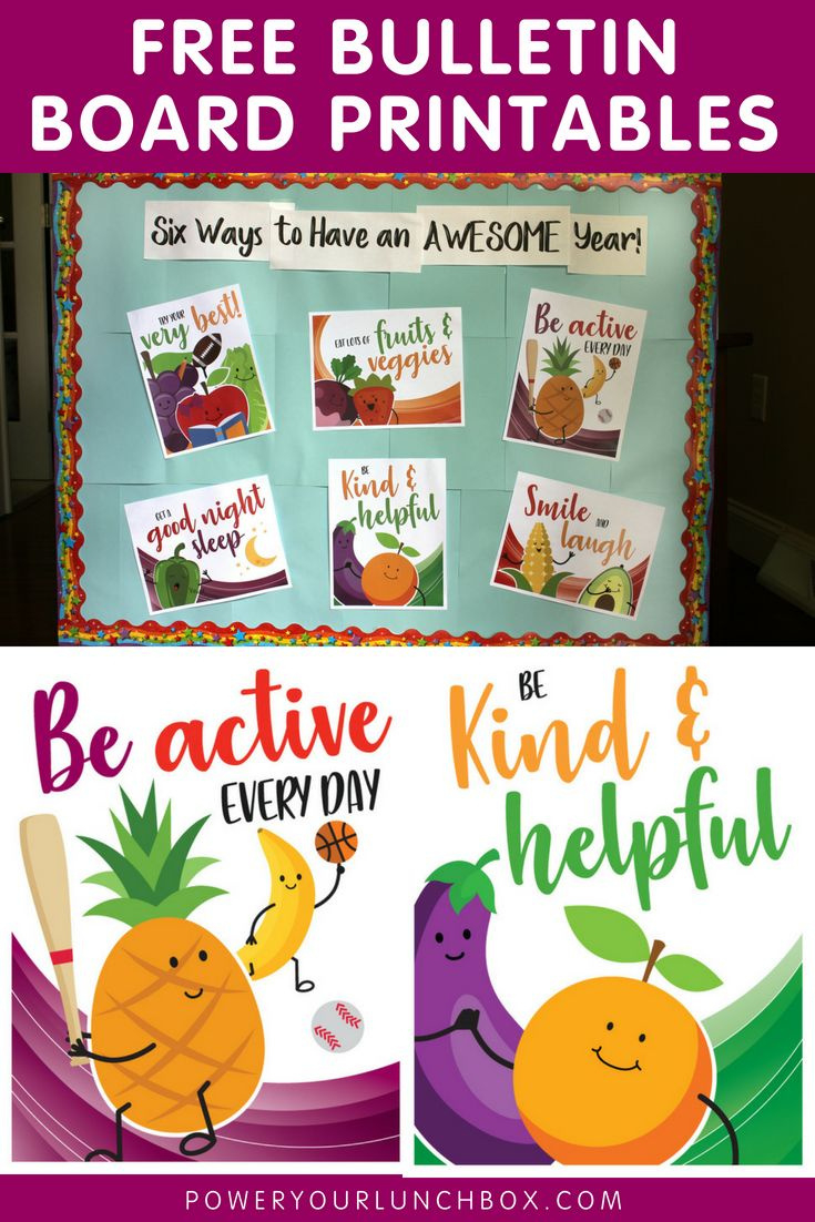 Free Classroom Printables For Teachers | Healthy Family Project regarding Free Printable Bulletin Board Decorations