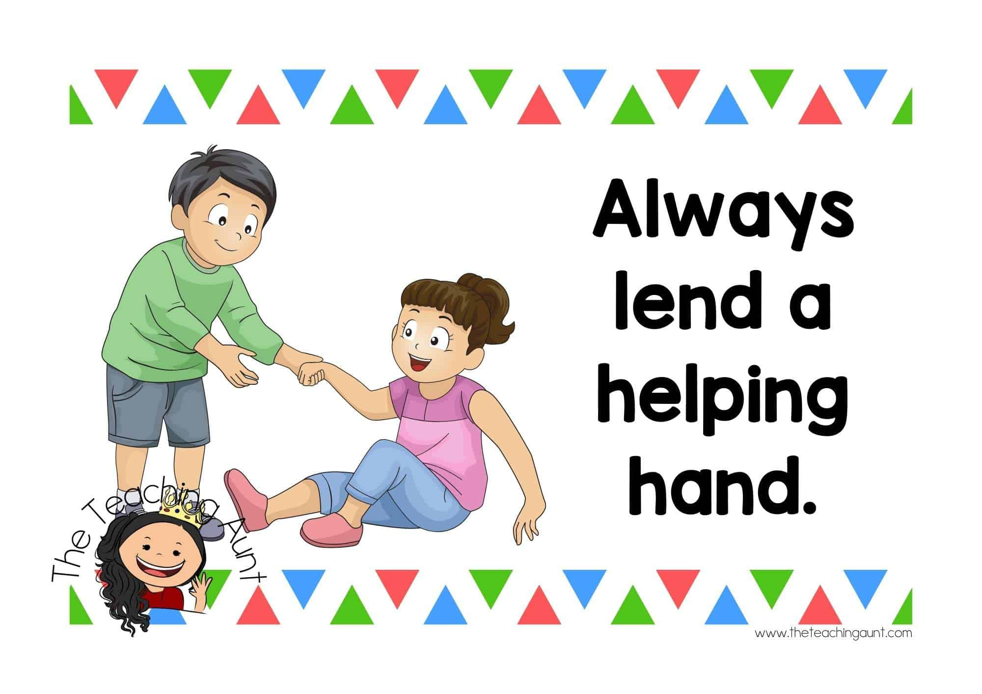 Free Classroom Rules Posters - The Teaching Aunt inside Preschool Classroom Rules Free Printables