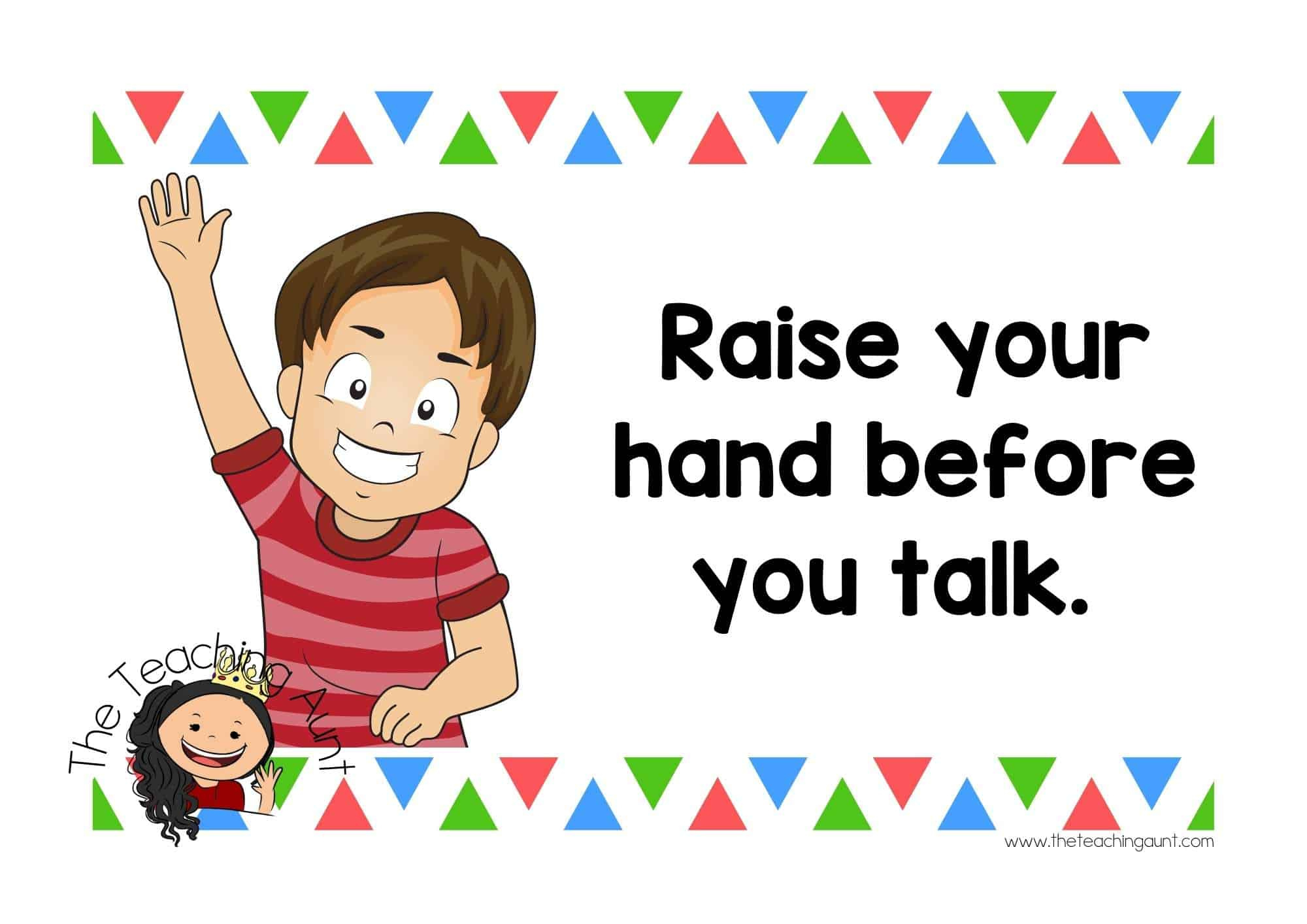 Free Classroom Rules Posters - The Teaching Aunt pertaining to Preschool Classroom Rules Free Printables