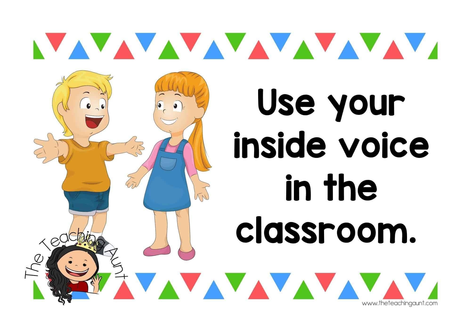 Free Classroom Rules Posters - The Teaching Aunt with Preschool Classroom Rules Free Printables
