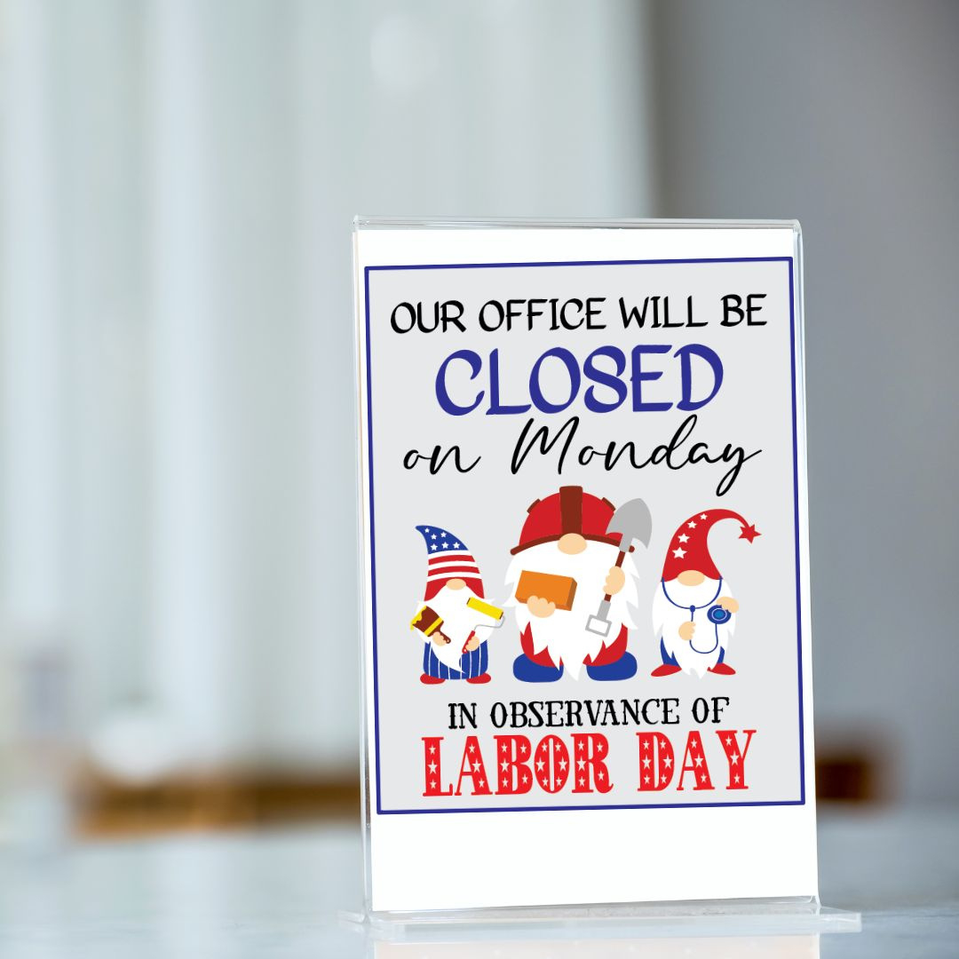 Free Closed For Labor Day Sign Printable (3 Templates!) - Leap Of intended for Free Printable Labor Day Signs