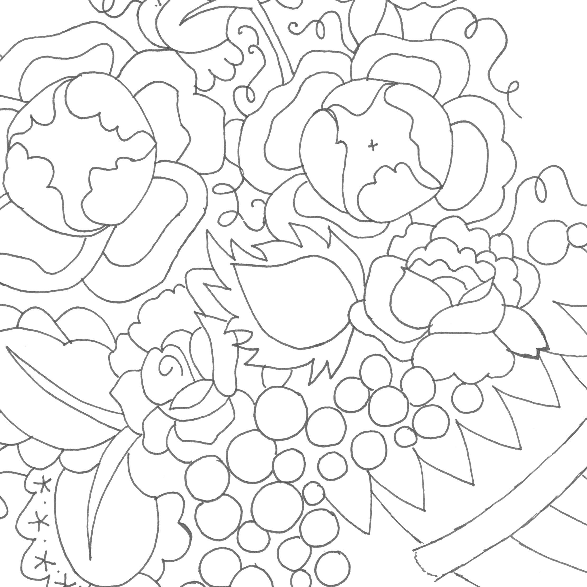 Free Crewel Design - Full-Size Template Pdf for Free Printable Crewel Patterns