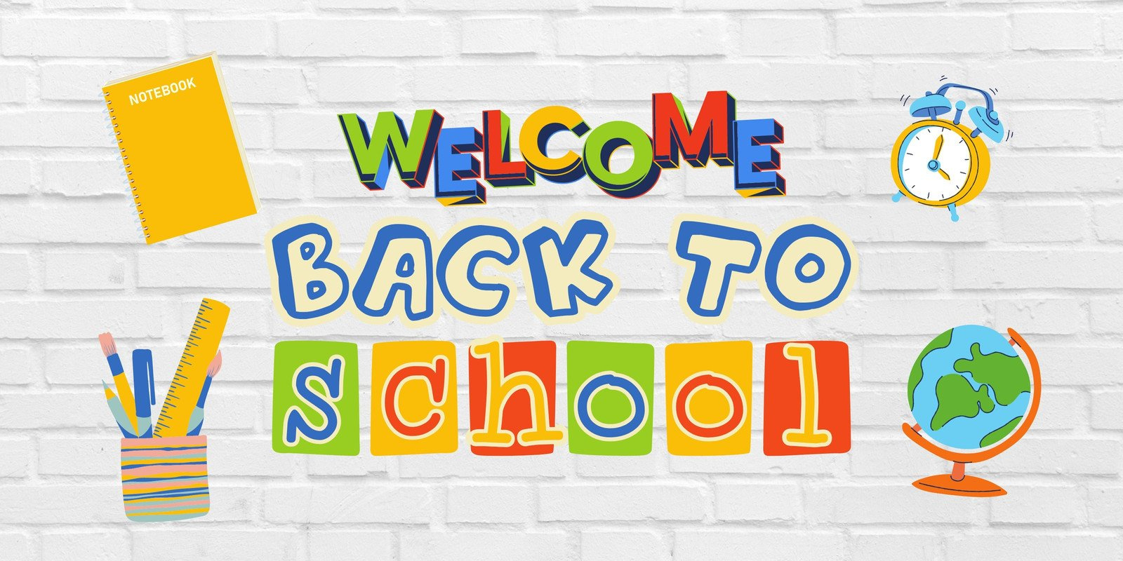 Free Custom Printable Back To School Banner Templates | Canva pertaining to Free Printable Welcome Back Banner Template