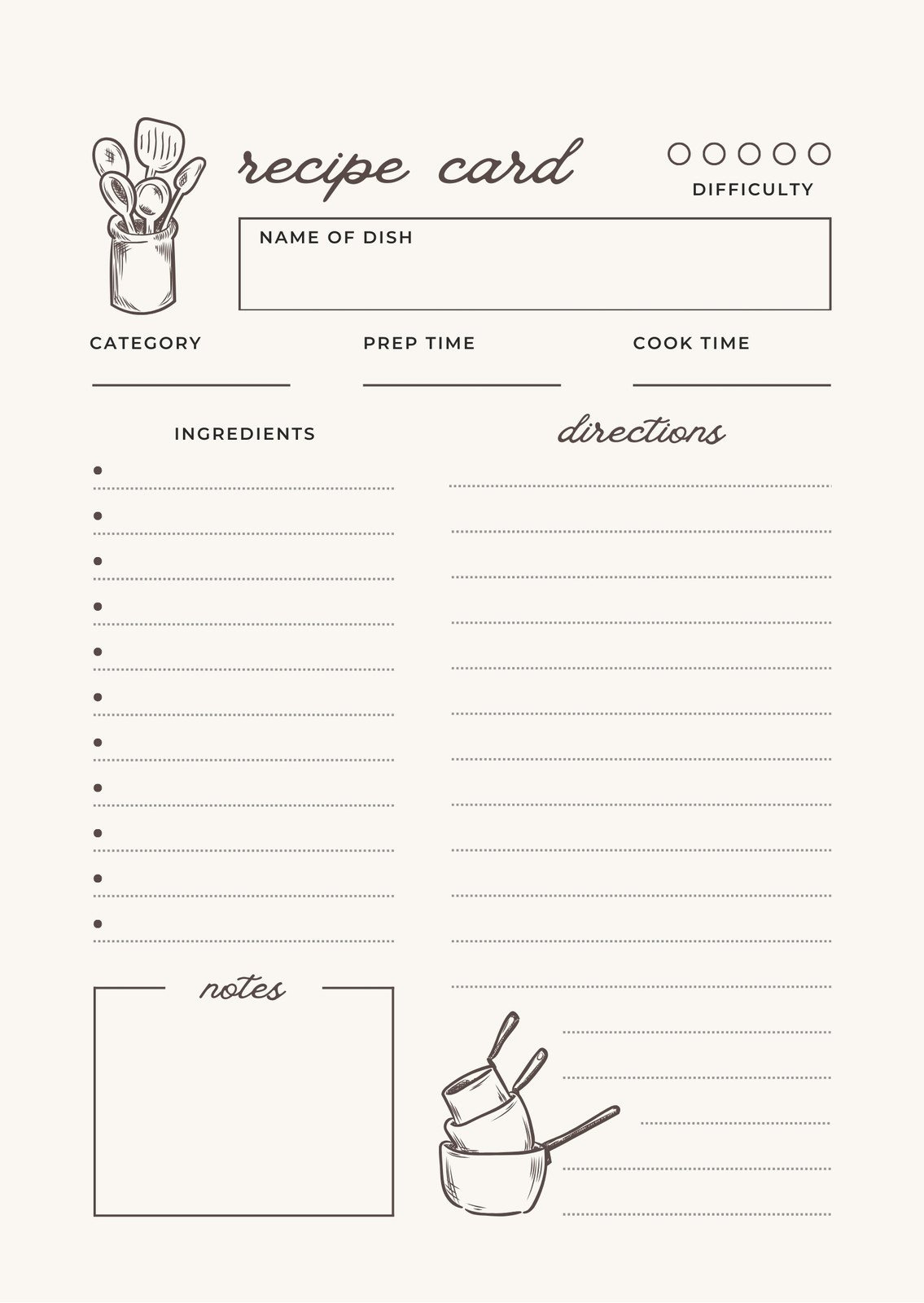 Free, Custom Printable Recipe Card Templates Online | Canva in Free Editable Recipe Templates For Microsoft Word