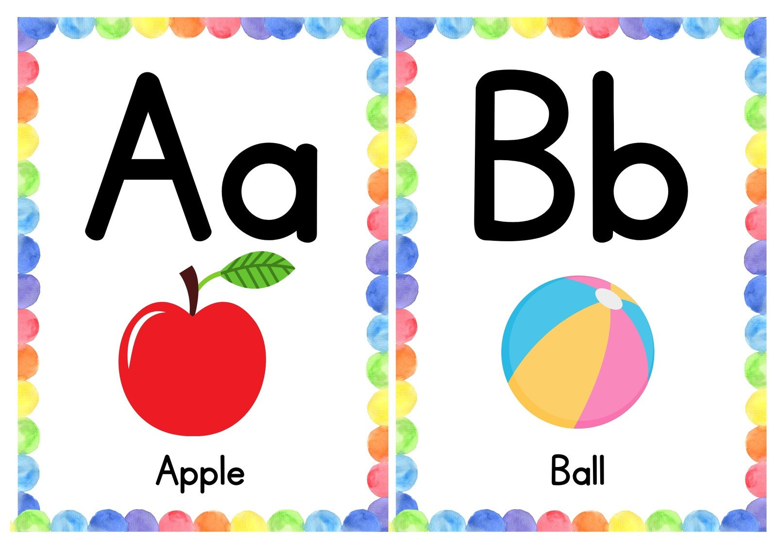 Free Customizable Alphabet Flashcard Templates | Canva regarding Free Printable Alphabet Letters For Classroom Display