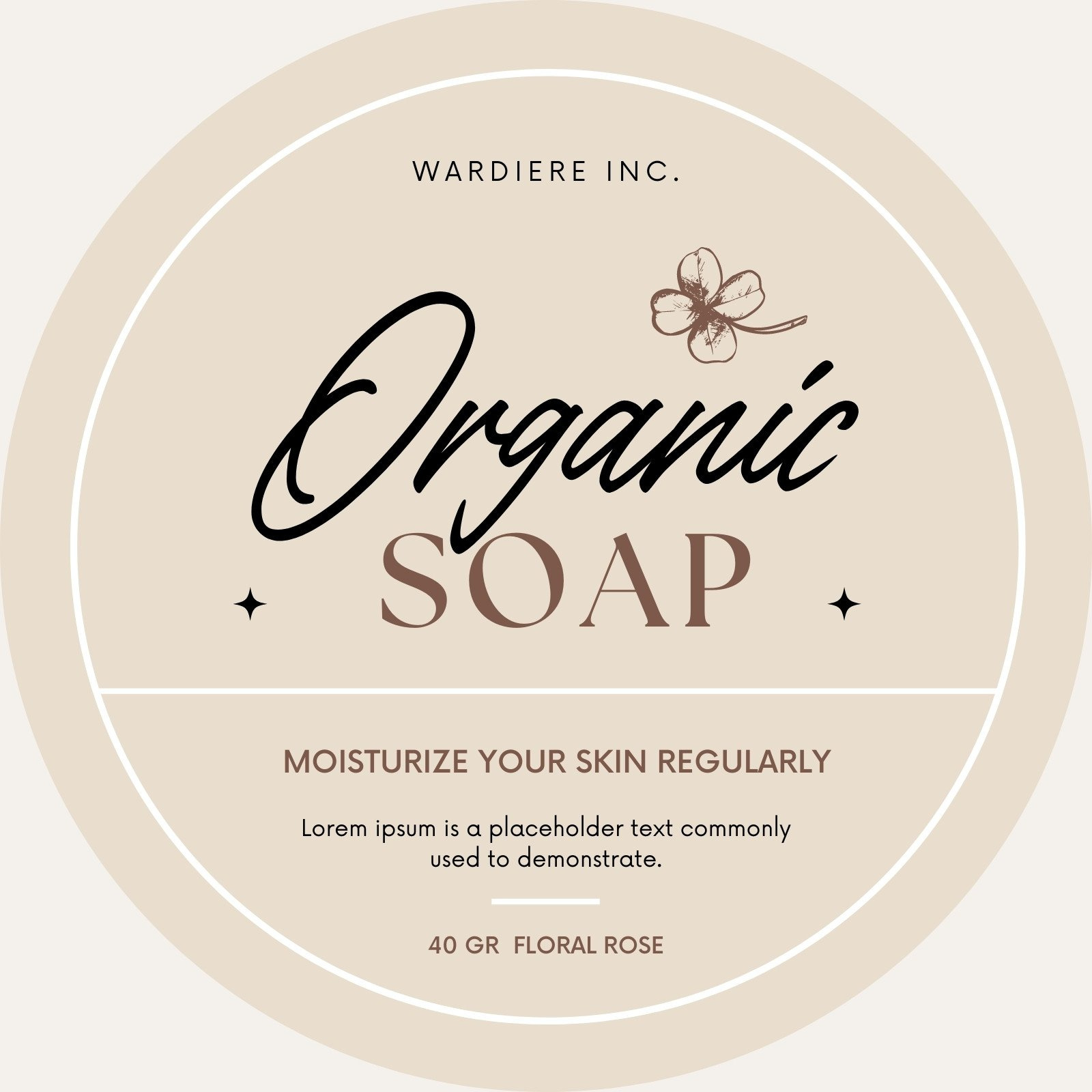 Free Customizable Printable Soap Label Templates | Canva with Free Soap Label Templates