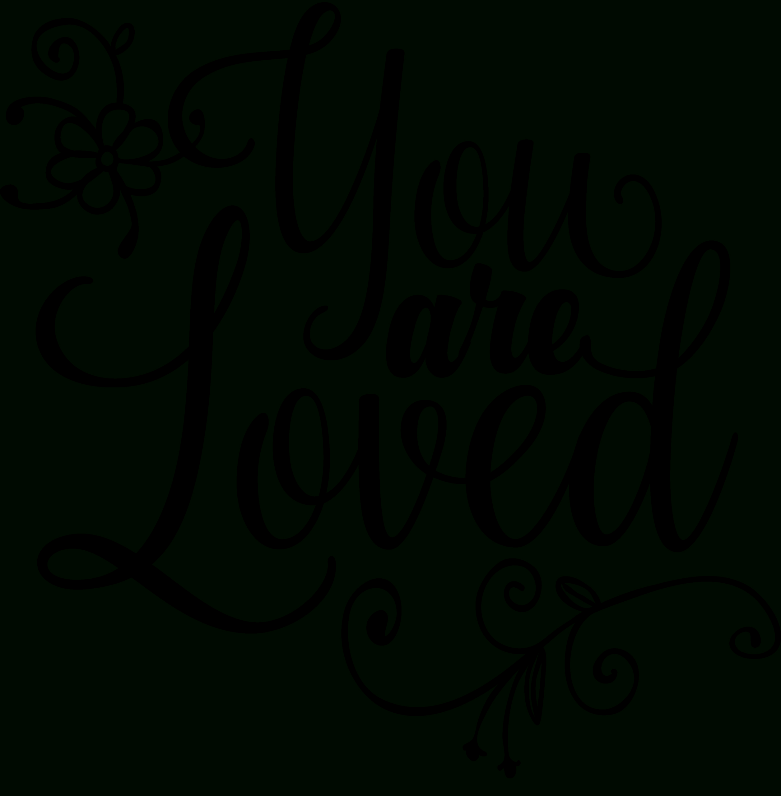 Free Cut File: You Are Loved - Free Pretty Things For You within You Are Loved Free Printable