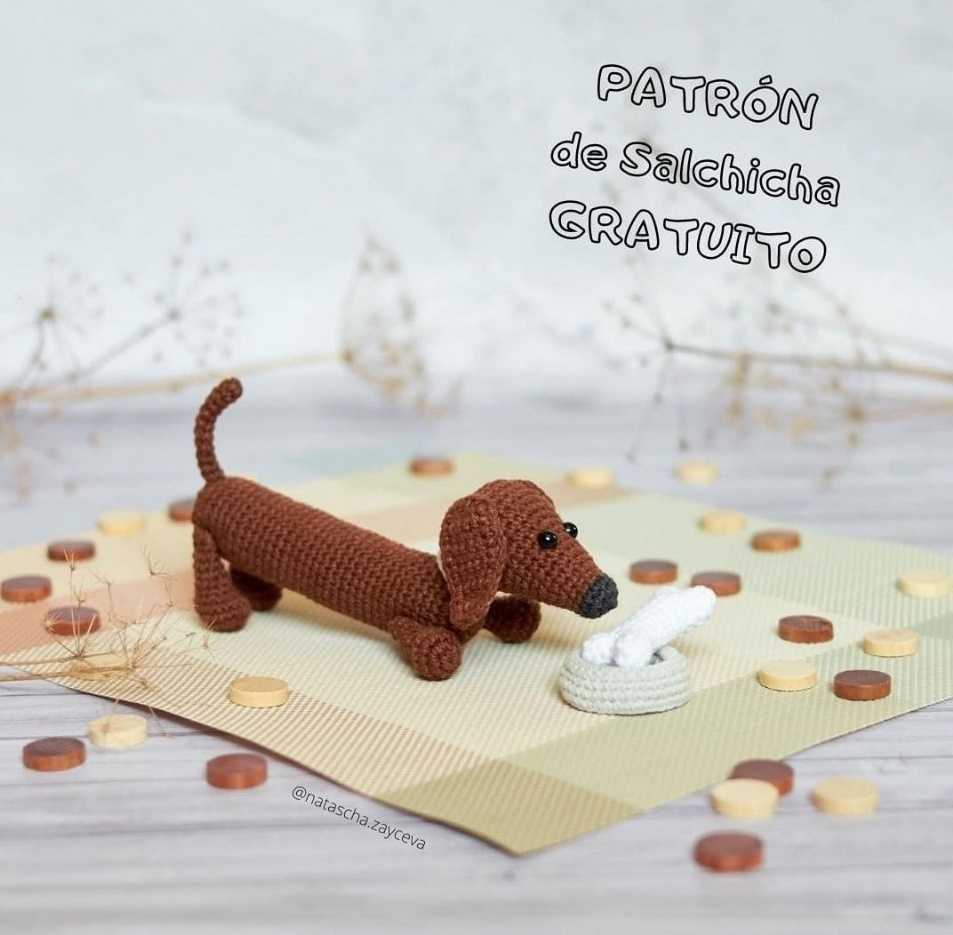 Free Dachshund Dog Crochet Pattern within Free Printable Patterns For Dachshunds