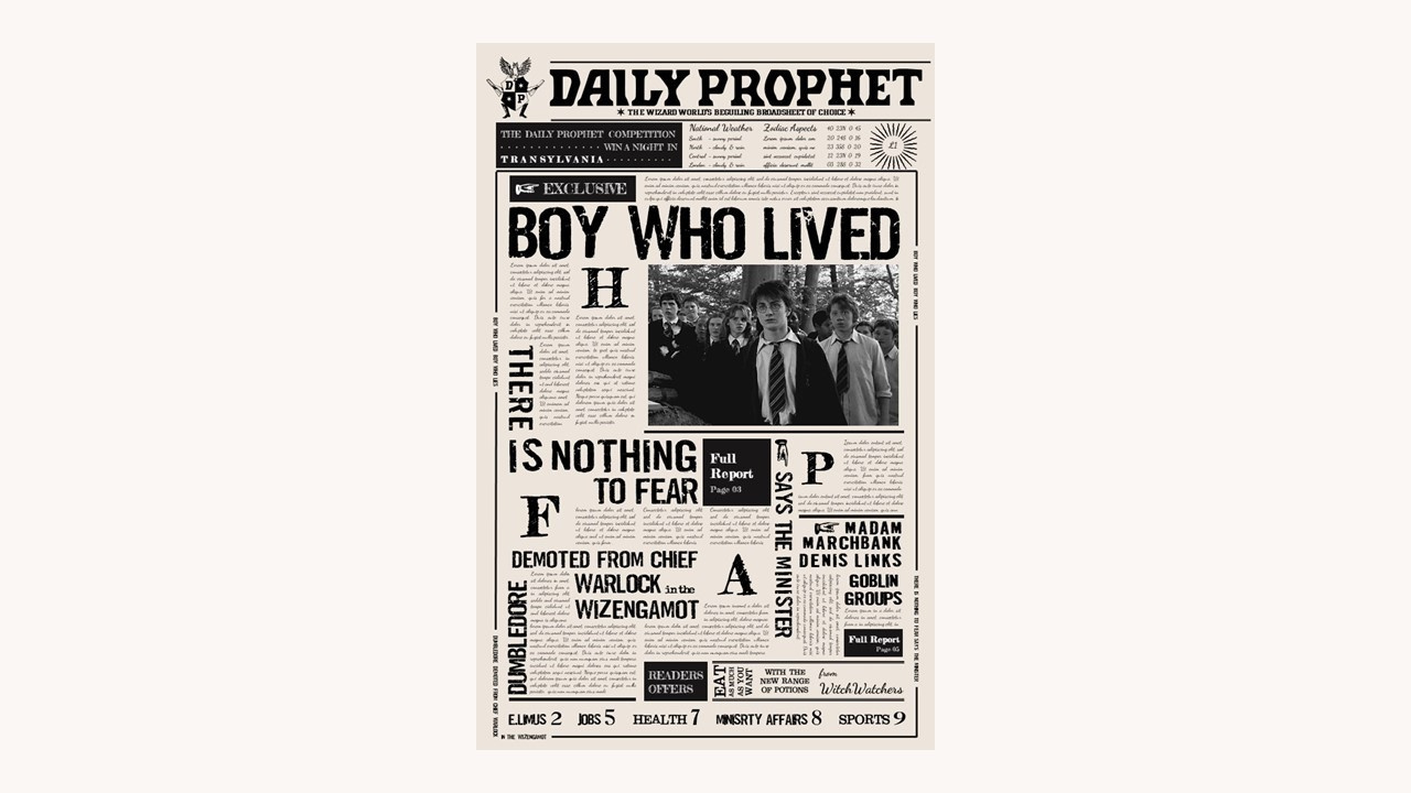 Free Daily Prophet Harry Potter Template intended for Free Daily Prophet Template