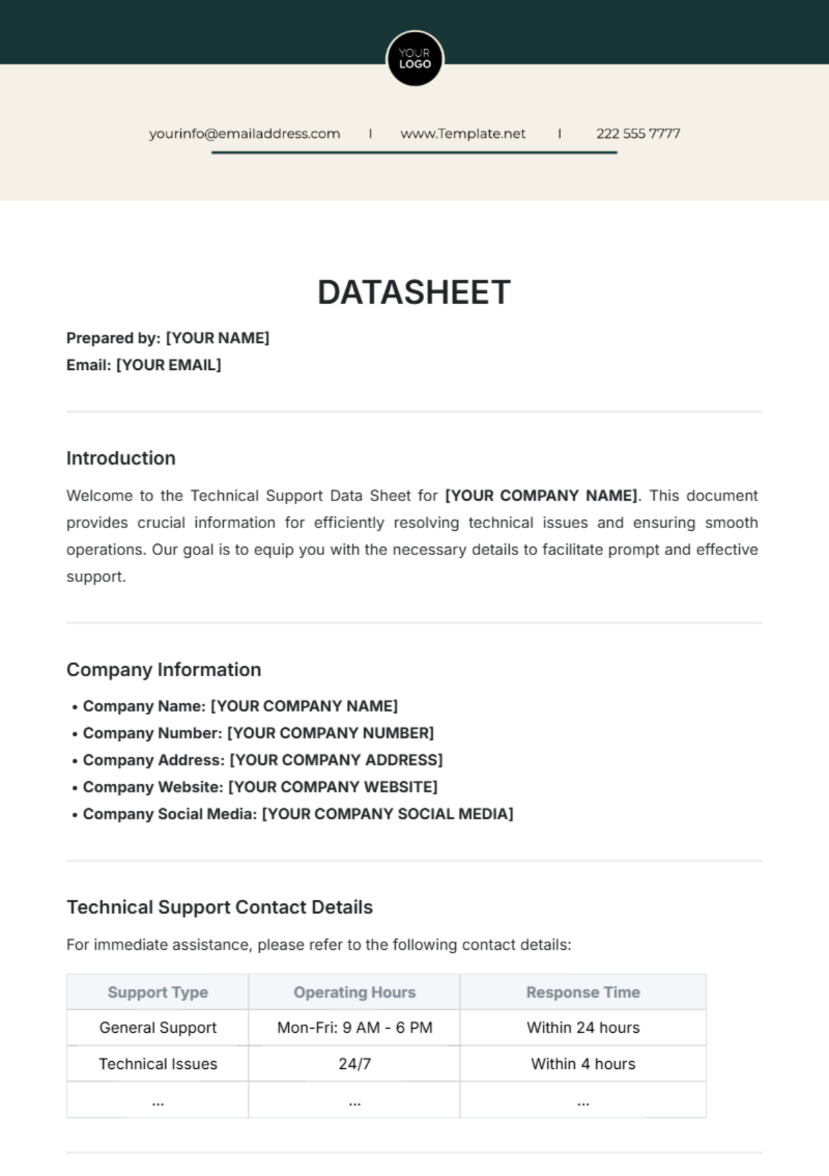 Free Data Sheet Templates To Edit Online &amp;amp; Print pertaining to Free Datasheet Template