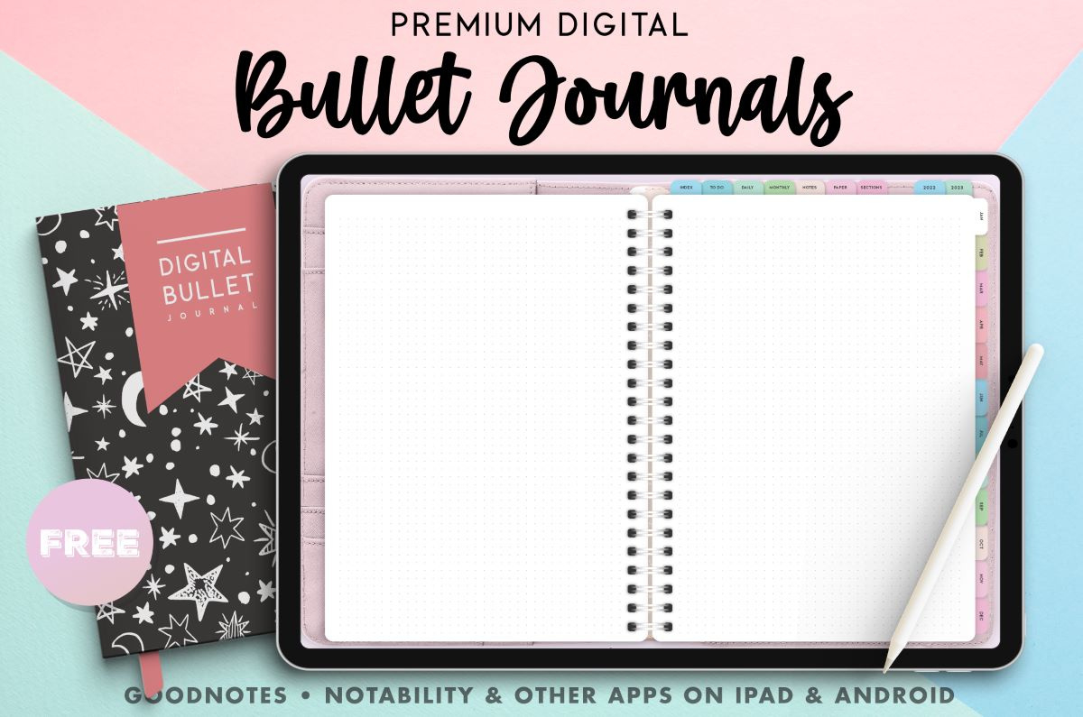 Free Digital Bullet Journal - Hyperlinked, Reusable, And Easy To inside Goodnotes Bullet Journal Templates Free
