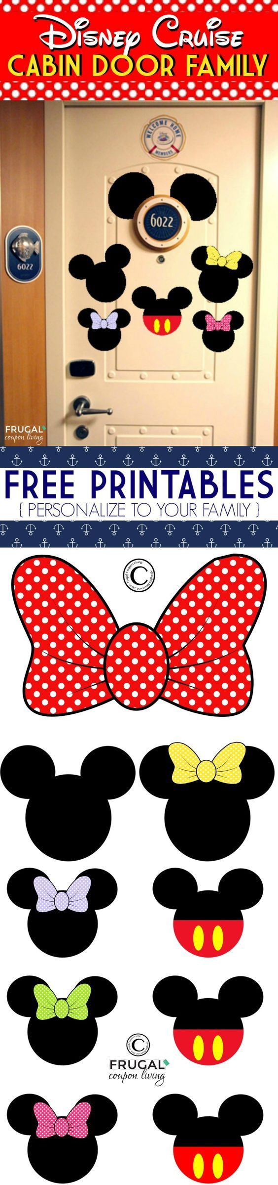 Free Disney Cruise Door Printables with regard to Free Disney Cruise Printables