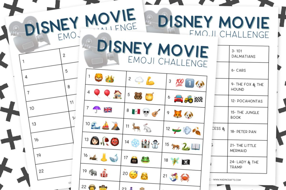 Free Disney Movie Emoji Game Printables Mad In Crafts with regard to Free Printable Movie Quizzes