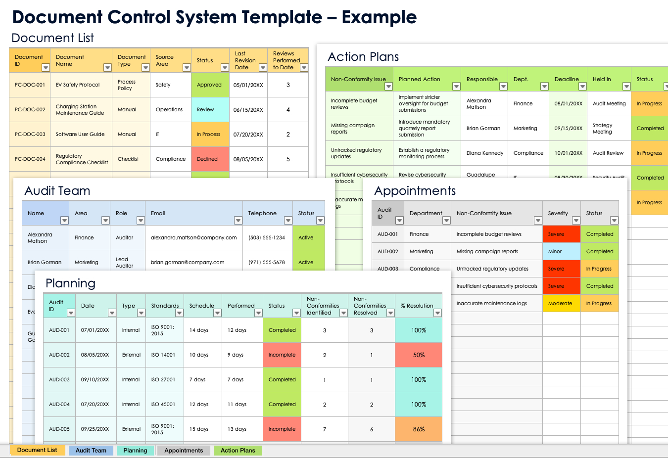 Free Document Control Templates: Plans, Registers &amp;amp; Logs throughout Free Access Templates 2007 Download