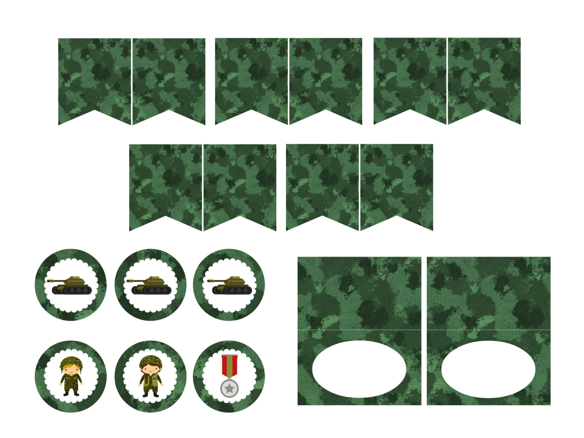 Free Download Green Camo Printable - Magical Printable with regard to Free Camouflage Party Printables