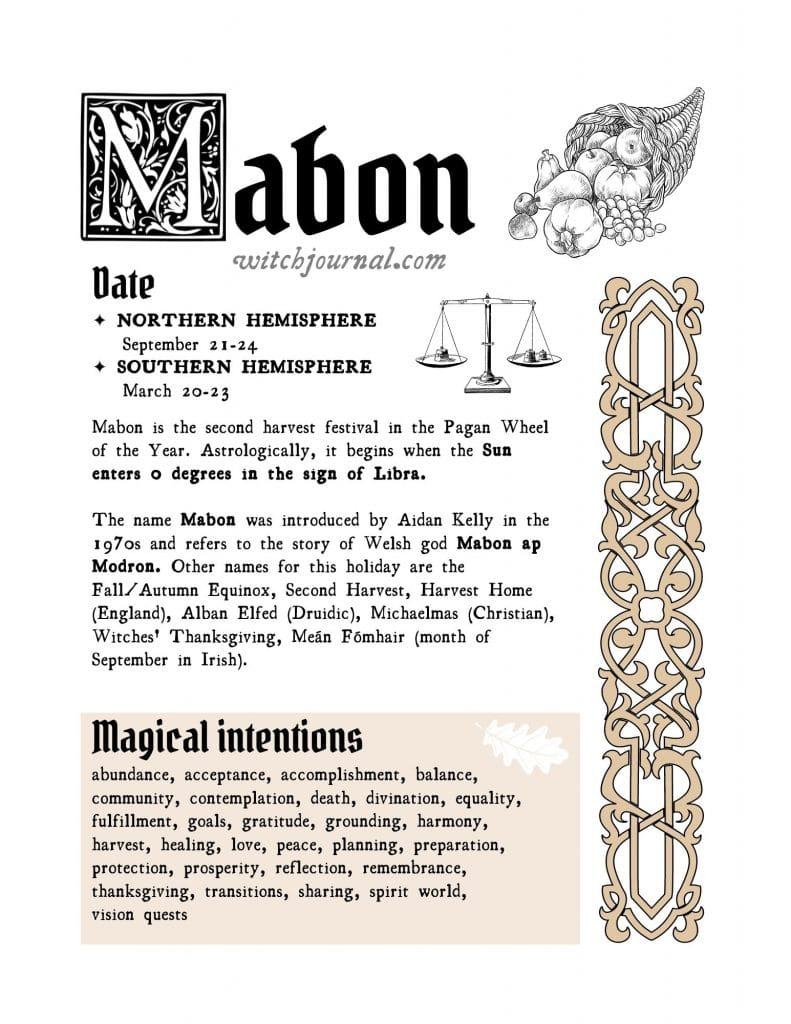 Free Download Grimoire Pages - Your Printable Book Of Shadows Pdf in Free Printable Grimoire Pages